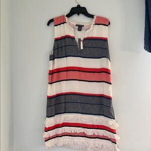 Chelsea & Theodore Cream Fringe Dress